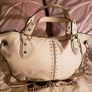 Michael Kors Studded Astor Shoulder leather